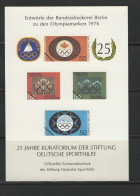 Germany 1996 Olympic Games Vignette From 1976 Montreal With Overprint "Kuratorium" MNH - Sonstige & Ohne Zuordnung