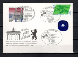 Germany 1980/1996 Olympic Games Atlanta Commemorative Postcard - Zomer 1996: Atlanta