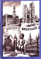 BELGIQUE - BRUXELLES - MULTIVUES Des MONUMENTS -  BOUJOUR De BRUXELLES -  - Panoramische Zichten, Meerdere Zichten