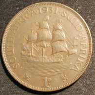 RARE - AFRIQUE DU SUD - 1 PENNY 1931 - George V - KM 14.3 - ( South Africa ) - Südafrika