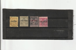 Lot Timbres Levant (n° 1.3.4.5) - Gebraucht