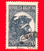 ARGENTINA - Usato - 1942 - Prodotti Del Paese - Allevamento Del Bestiame - Toro - 20 - Gebruikt