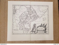 Carta Geografica Jiangxi Kiangsi Imperii Octava Cina Anno 1655 J. Blaeu Ristampa - Cartes Géographiques