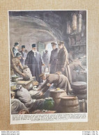 Retrocopertina La Domenica Del Corriere 1941 Ostrog Tesoro Re Pietro Di Serbia - Other & Unclassified