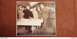 Milano Nel 1937 Duca D'Aosta E Sottosegretario Valle Al Salone Aeronautico WW2 - Altri & Non Classificati