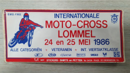 Autocollant Motocross Lommel 1986 - Other & Unclassified