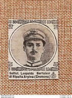 Decorato Al Valore 1917 Leopoldo Bertolasi Di Ripalta Arpina Medaglia Bronzo WW1 - Altri & Non Classificati