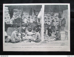 L'insurrezione In Macedonia - Fabbricazione Di Bombe Di Dinamite Stampa Del 1903 - Autres & Non Classés
