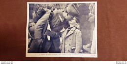 La Partenza Dei Soldati Per L'Africa 1935 Bacio Al Fratellino Balilla WW2 Guerra - Altri & Non Classificati