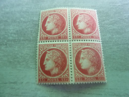 Cérès De Mazelin - 1f.- Yt 676 ? - Rouge ? - Quadruple Neufs Sans Trace De Charnière - Année 1945 - - 1945-47 Ceres (Mazelin)