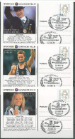 Germany 1996/1997 Olympic Games Winners 8 Commemorative Postcards No. 29-36 - Sonstige & Ohne Zuordnung