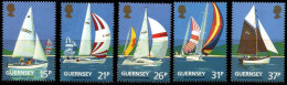 Guernsey 1991 - Mi.Nr. 522 - 526 A - Postfrisch MNH - Sport Segeln Sailing - Zeilen