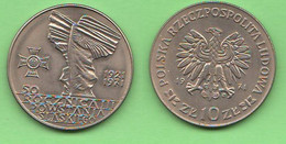 Poland  10 Zlotych 1971 Battel Of Upeer Silesia 50th Anniversary POLSKA Polonia Polonie - Pologne