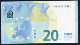EURO 20  ITALIA  SP  S026 I6 LAST POSITION  "13"  LAGARDE  UNC - 20 Euro