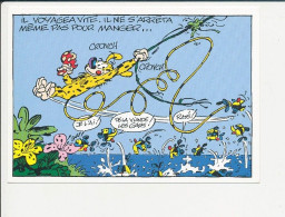 Carte Postale Marsupilami Liane Végétale Déplacement ?? Humour ( Editions Hazan 1993 - N° 17) CP-2/397 - Comics