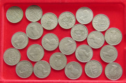 COLLECTION LOT GREAT BRIATIN SHILLING 23PC 130G #xx40 1451 - Colecciones