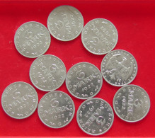 COLLECTION LOT GERMANY WEIMAR 3 MARK 10PC 21G #xx40 1121 - Verzamelingen