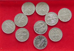 COLLECTION LOT GERMANY WEIMAR 3 MARK 10PC 21G #xx40 1124 - Collezioni