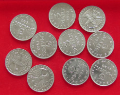 COLLECTION LOT GERMANY WEIMAR 3 MARK 10PC 21G #xx40 1119 - Collezioni