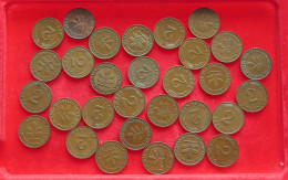 COLLECTION LOT GERMANY BRD 2 PFENNIG UP TO 1968 30PC 98G #xx40 1200 - Collezioni