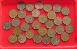 COLLECTION LOT GERMANY BRD 2 PFENNIG UP TO 1966 30PC 98G #xx40 1184 - Sammlungen