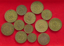 COLLECTION LOT TUNISIA 13PC 75G #xx40 1594 - Tunisia