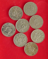 COLLECTION LOT SINGAPORE 50 CENTS 8PC 60G #xx40 1554 - Singapour