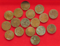 COLLECTION LOT NICARAGUA CENTAVO BEFORE 1945 17PC 65G #xx40 1426 - Nicaragua