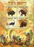 Mongolia - 2023 - Ice Age Animals - Mint Stamp Sheetlet - Mongolia