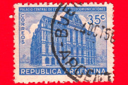 ARGENTINA - Usato - 1945 - Edificio Dell'ufficio Postale, Buenos Aires - 35 - Gebruikt