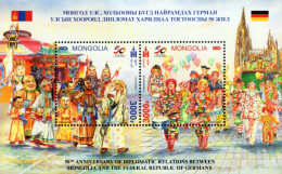 Mongolia - 2024 - 50 Years Of Diplomatic Relations With Germany - Mint Stamp Sheetlet - Mongolia