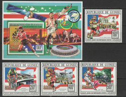 Guinea 1993 Olympic Games Atlanta, Space, Table Tennis, Cycling, Football Soccer Etc. Set Of 4 + S/s MNH - Ete 1996: Atlanta