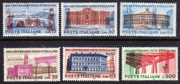 ITALIA REPUBBLICA ITALY REPUBLIC 1961 CENTENARIO UNITA' UNIT CENTENARY SERIE COMPLETA COMPLETE SET MNH - 1961-70: Ungebraucht