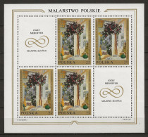 POLAND MNH ** 1795 FEUILLET PEINTURE SOLEIL DE MAI JOZEF MEHOFFER - Unused Stamps