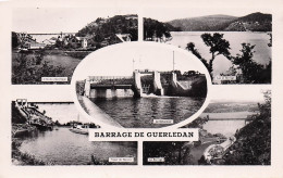 Guerledan - Barrage - Multivues   - CPSM °J - Guemene Sur Scorff