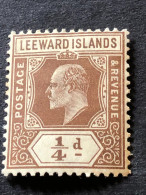 SG 36  ¼d Brown MH * - Leeward  Islands
