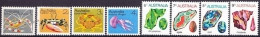 Australia 1973 Yvert 499-506, Definitive Set, Sea Fauna & Minerals - MNH - Mint Stamps