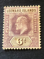 SG 42  6d Purple  MH * - Leeward  Islands