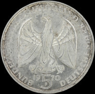 LaZooRo: Germany 5 MARK 1970 F UNC Beethoven - Silver - Gedenkmünzen