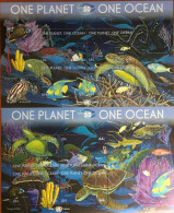 United Nations New York 2010 One Planet One Ocean Marine Life Sheetlet Set MNH - Marine Life