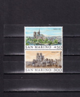 SA04 San Marino 1982 World Cities - Paris Mint Pair - Unused Stamps