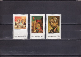 SA04 San Marino 1979 1st Anniversary Of The Death Giorgio De Chirico Mint Stamps - Unused Stamps