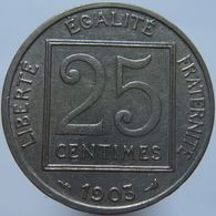 LaZooRo: France 25 Centimes 1903 VF / XF - 25 Centimes