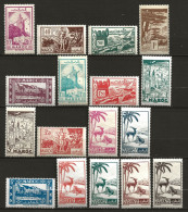 MAROC Colo:, *, N° YT 224 à 237, Série, Ch., TB - Unused Stamps