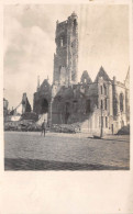 80-PERONNE- CARTE-PHOTO- L'EGLISE BOMBARDEE - Peronne