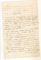 N°1774 ANCIENNE LETTRE A DECHIFFRER  PAS DE DATE - Documenti Storici