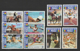 Mali 1995 Olympic Games Atlanta, Equestrian, Swimming, Fencing Etc. Set Of 10 MNH - Ete 1996: Atlanta