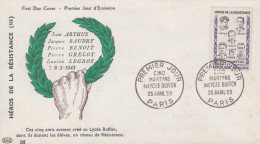 Enveloppe  FDC  1er  Jour   FRANCE    Héros  De  La   Résistance   5  Martyrs  Du  Lycée  BUFFON   1959 - 1950-1959