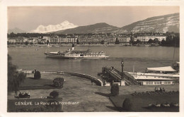 SUISSE - Genève - La Rade Et Le Mont Blanc - Vue Sur La Ville - Bateaux - Sur La Mer - Carte Postale Ancienne - Genève