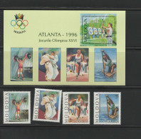 Moldova 1996 Olympic Games Atlanta, Archery, Judo, Weightlifting Etc. Set Of 4 + S/s MNH - Ete 1996: Atlanta